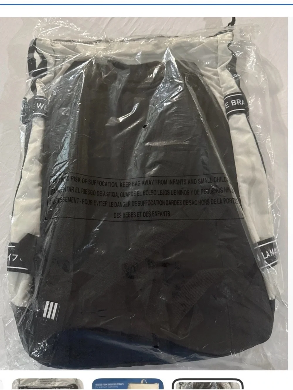 Ultra RARE Adidas Originals NMD Backpack White B161 CJ6403 NWT